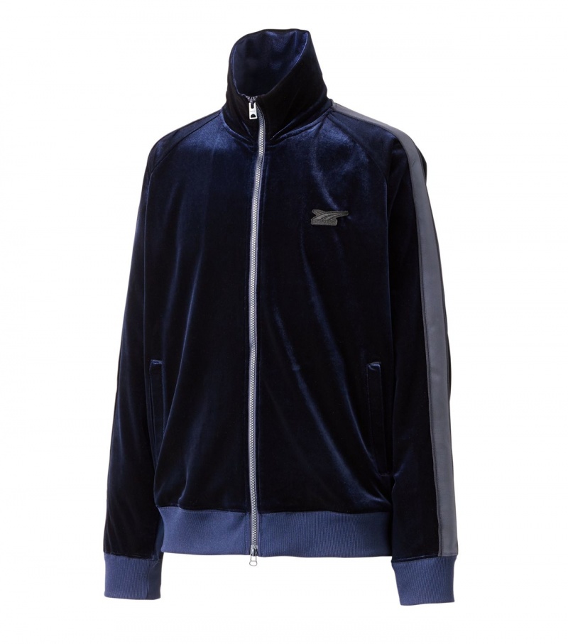 Navy Onitsuka Tiger Track Tops | 06518-BSQP