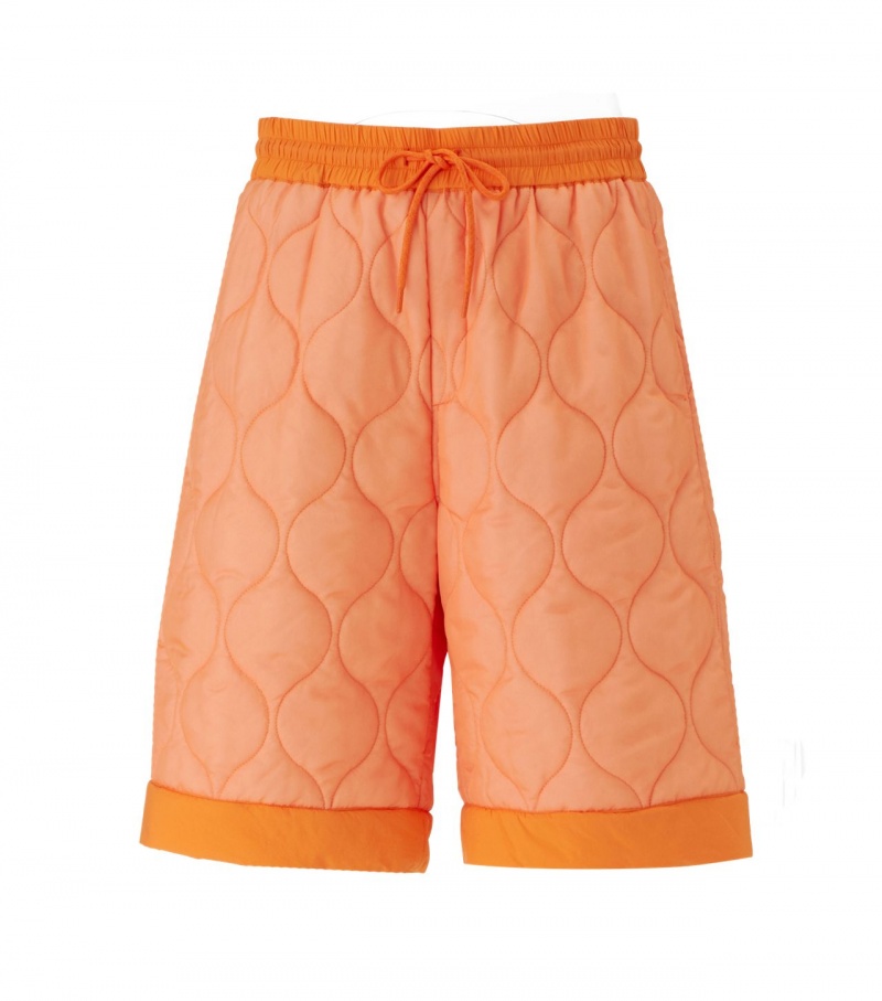 Orange Onitsuka Tiger Padded Shorts | 51780-WTXM