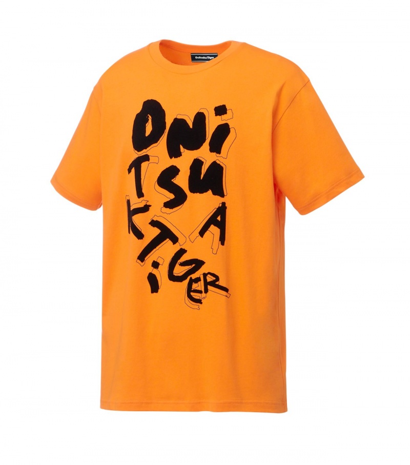 Orange Onitsuka Tiger T Shirts | 23715-KHYS