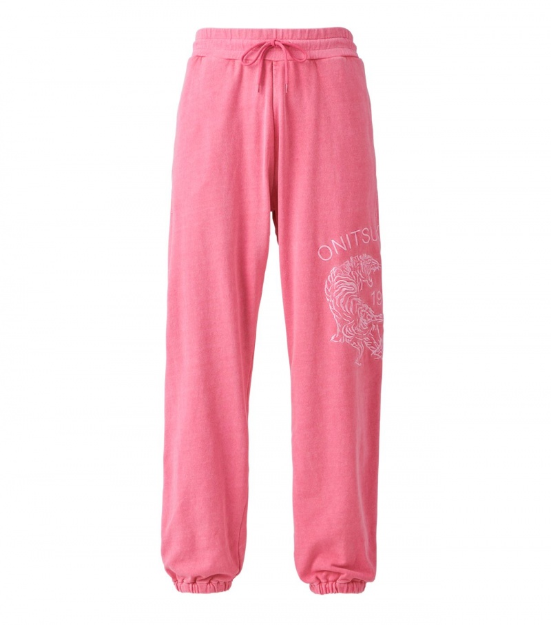 Pink Onitsuka Tiger Sweat Pants | 34981-JDPU