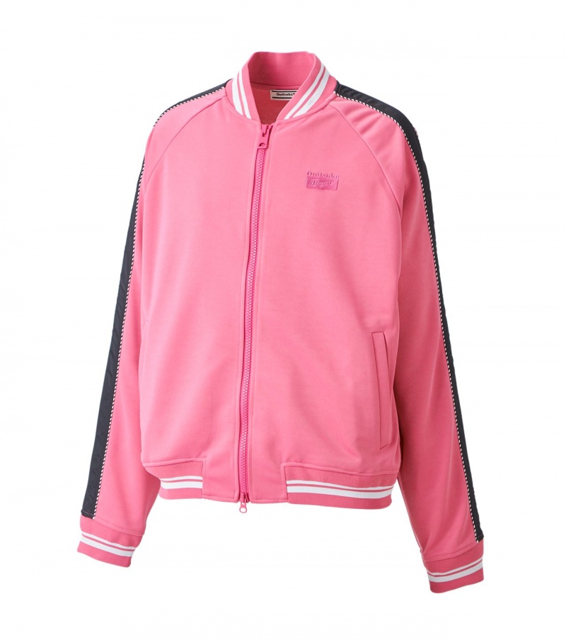 Pink Onitsuka Tiger Track Tops | 09514-XYUQ