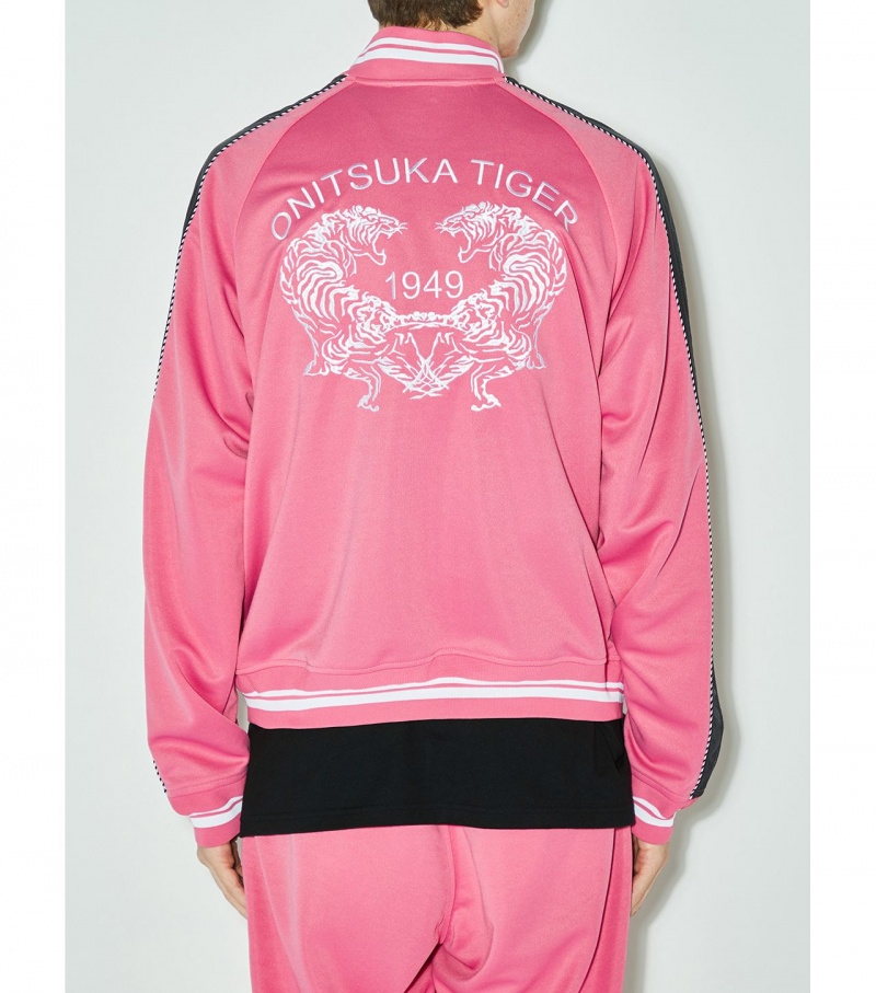 Pink Onitsuka Tiger Track Tops | 09514-XYUQ