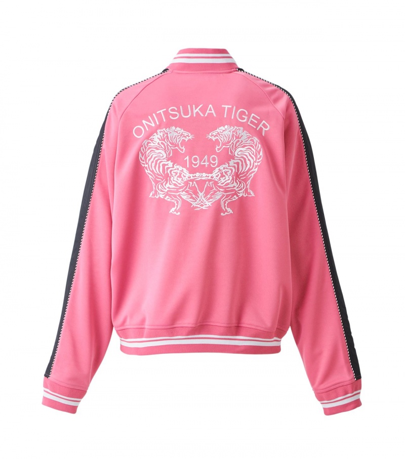 Pink Onitsuka Tiger Track Tops | 40293-YQEI