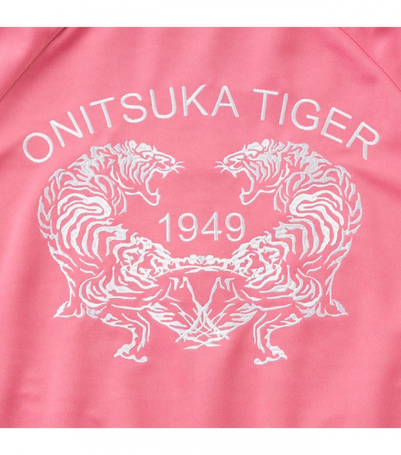 Pink Onitsuka Tiger Track Tops | 40293-YQEI