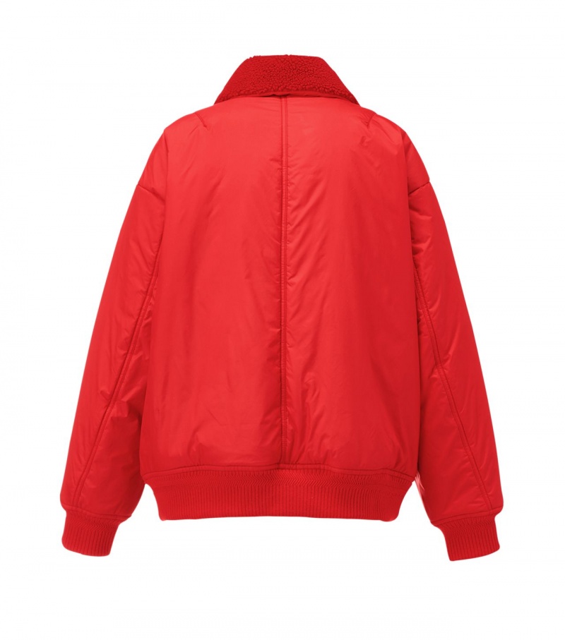 Red Onitsuka Tiger Blouson T Shirts | 85690-OGRN