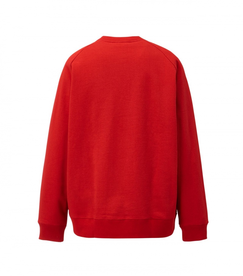 Red Onitsuka Tiger Sweat Tops | 84712-FGQK