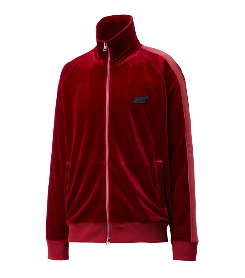 Red Onitsuka Tiger Track Tops | 07528-QWEY