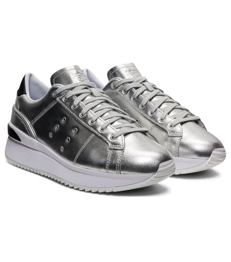 Silver Onitsuka Tiger Lawnship Pf | 92386-BGZD