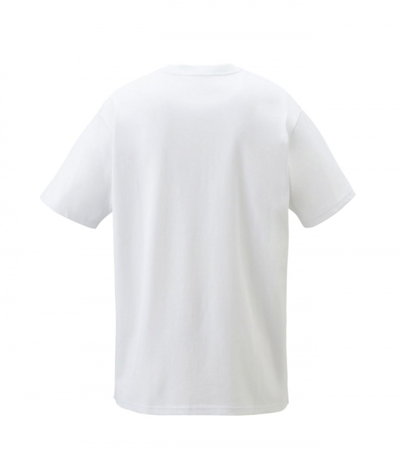 White Onitsuka Tiger Graphic T Shirts | 50623-POES