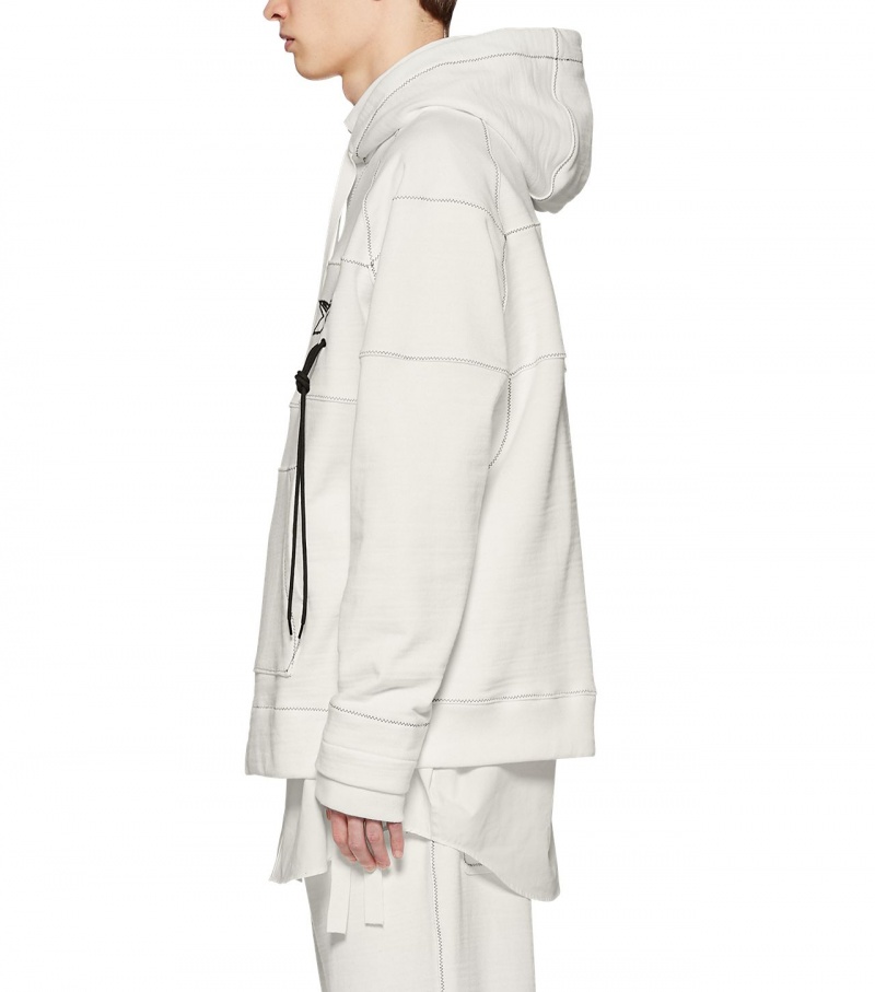 White Onitsuka Tiger Hoodie | 26397-YIWR