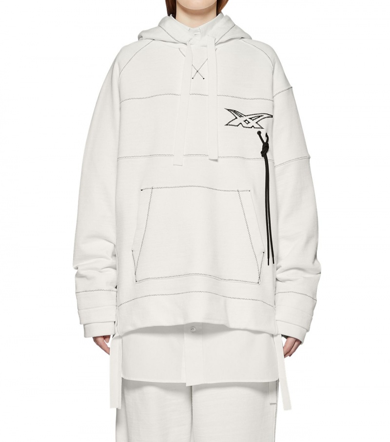 White Onitsuka Tiger Hoodie | 29518-LRKZ