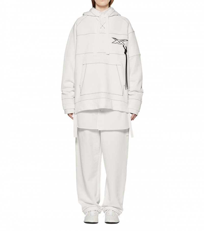 White Onitsuka Tiger Hoodie | 29518-LRKZ