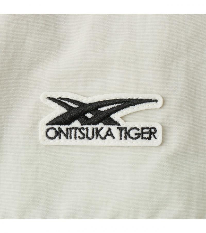 White Onitsuka Tiger Jackets | 54260-OPLE