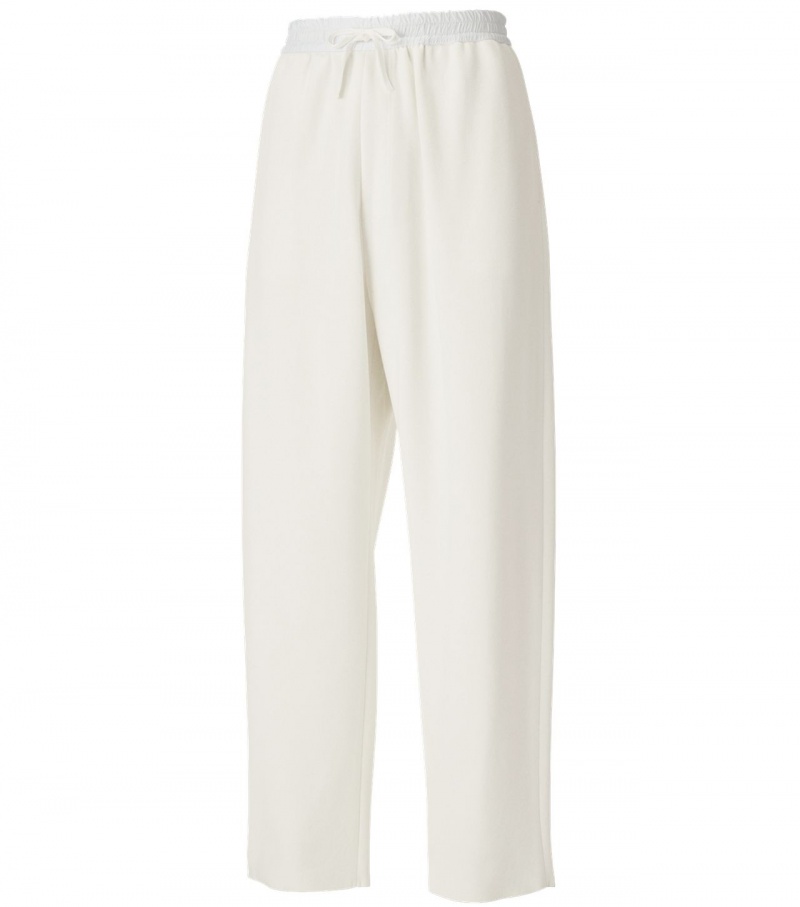 White Onitsuka Tiger Knit Pants | 43962-LOSF