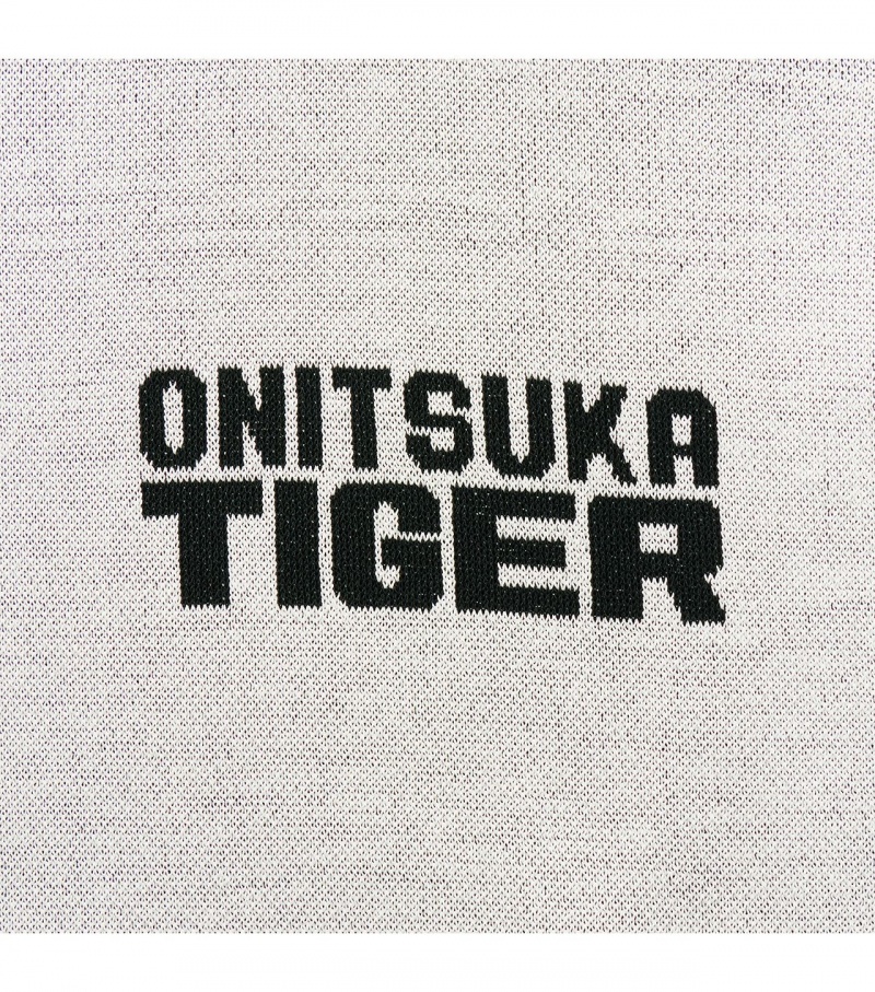 White Onitsuka Tiger Knit Vest | 69238-MDVJ