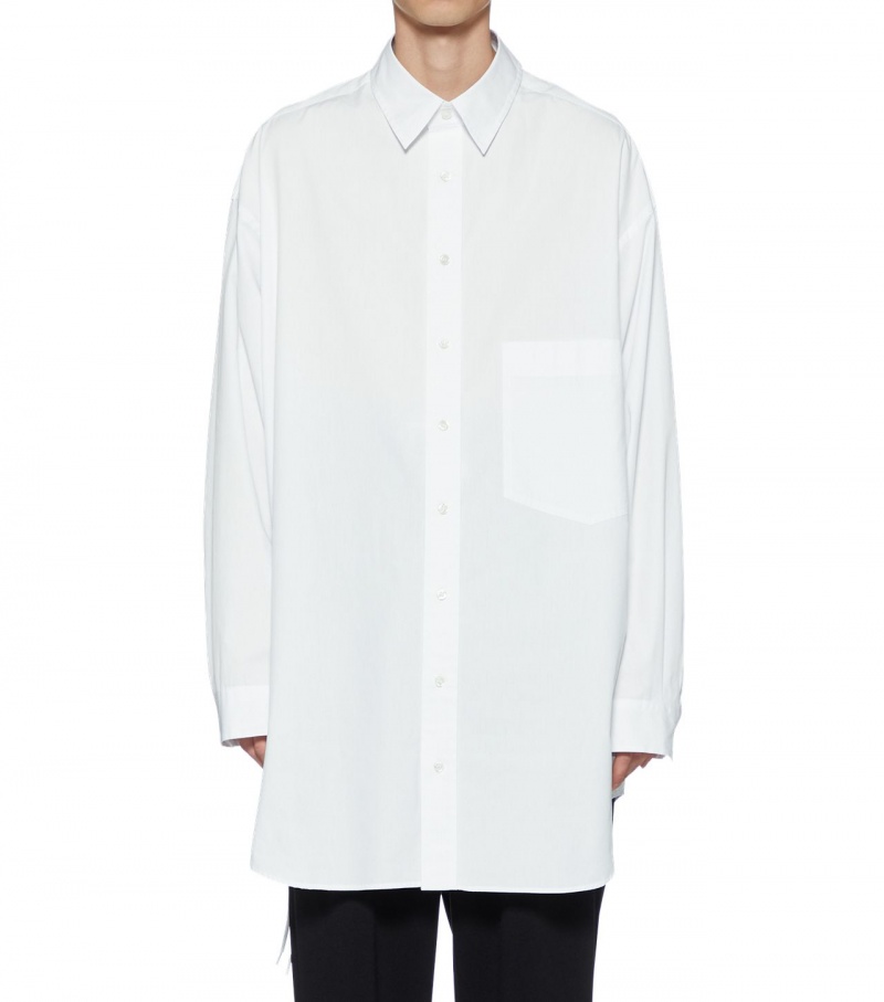 White Onitsuka Tiger Ls Shirts | 72516-NLCZ