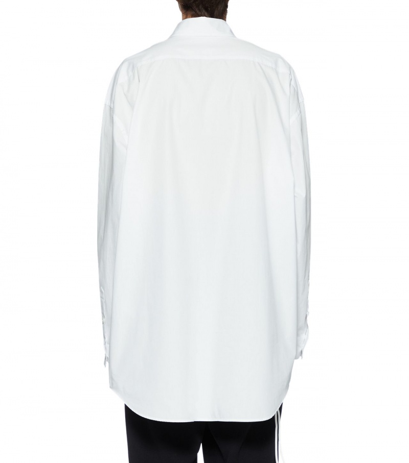 White Onitsuka Tiger Ls Shirts | 72516-NLCZ