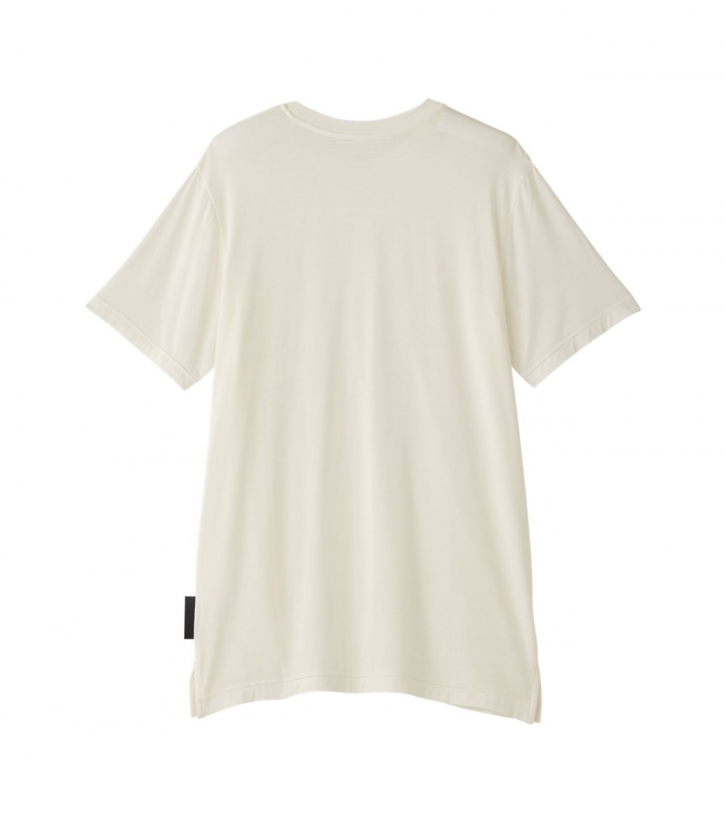 White Onitsuka Tiger T Shirts | 01384-KMWY