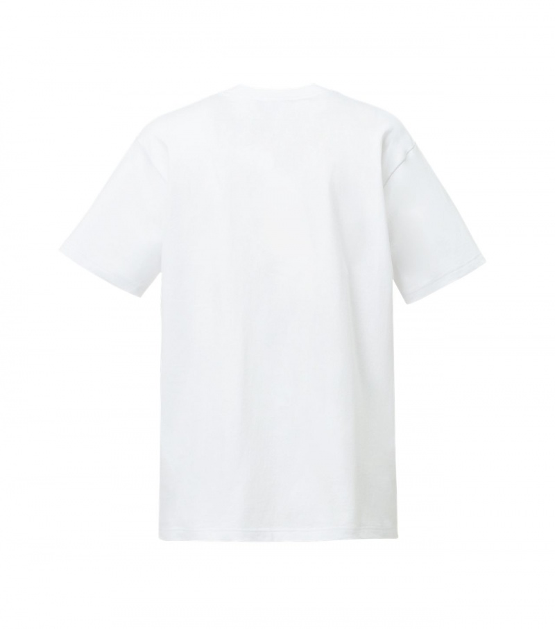 White Onitsuka Tiger T Shirts | 01756-IQAR