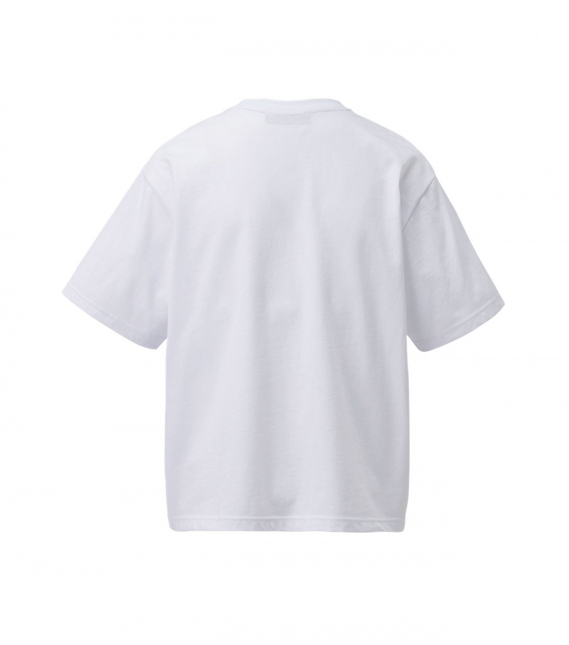 White Onitsuka Tiger T Shirts | 15846-IXLZ