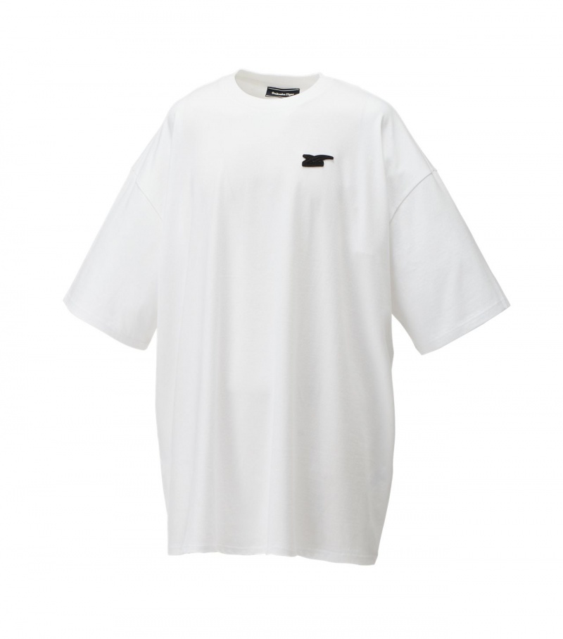 White Onitsuka Tiger T Shirts | 20913-HELA