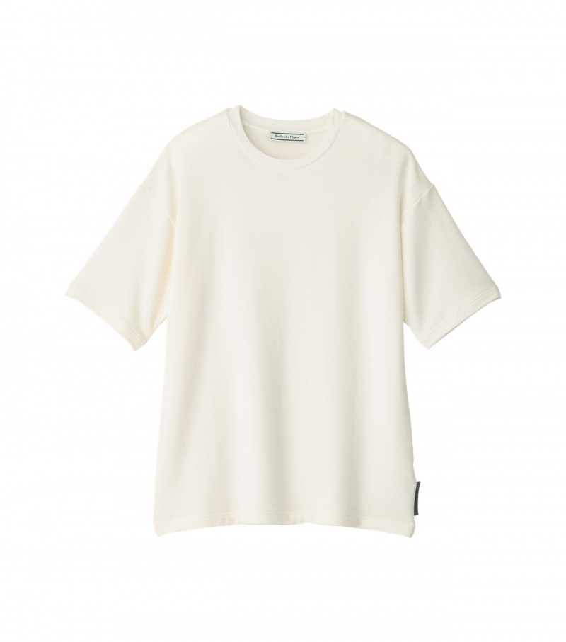 White Onitsuka Tiger T Shirts | 30429-AKFO