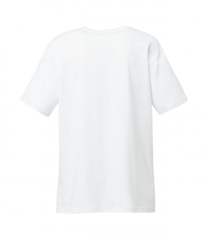 White Onitsuka Tiger T Shirts | 42307-LQSR