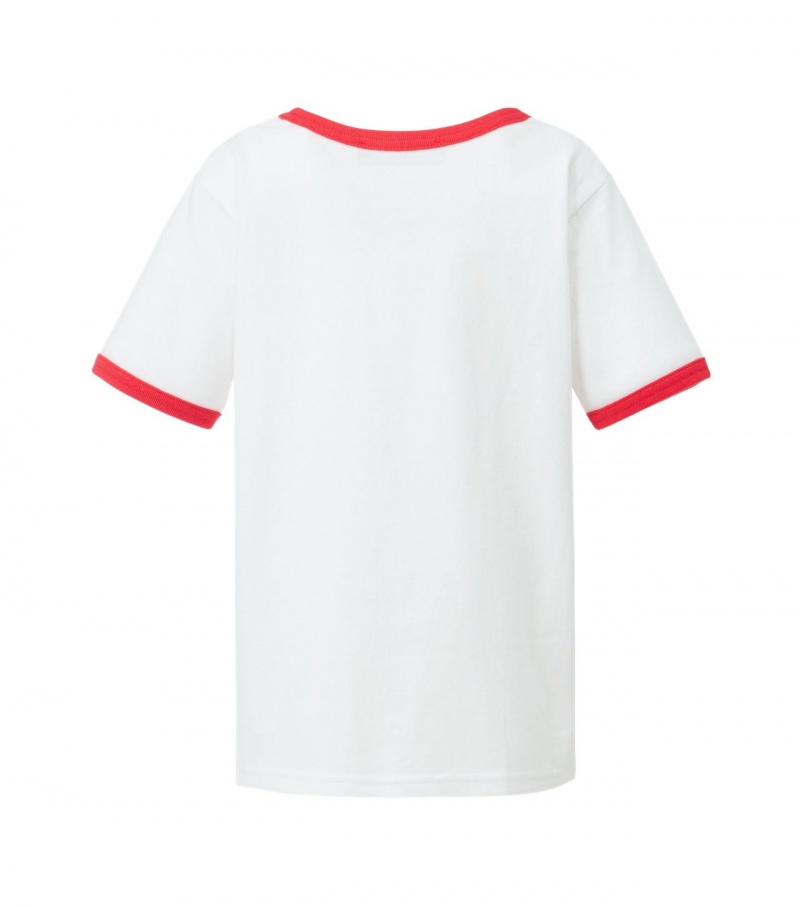 White Onitsuka Tiger T Shirts | 42897-GJPA