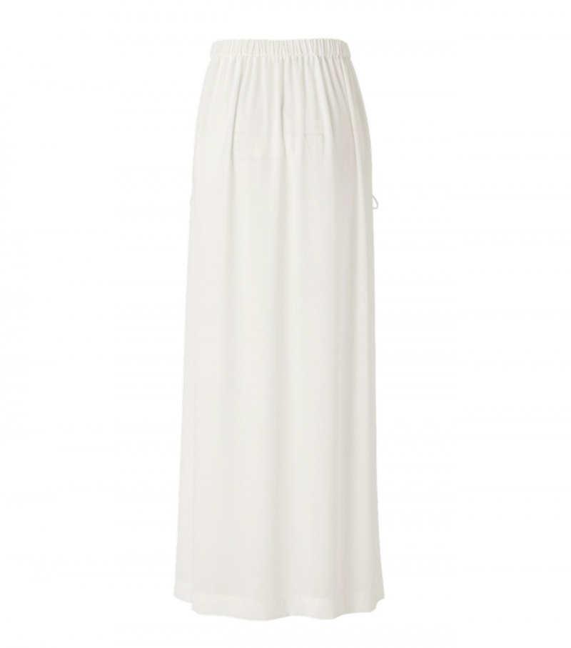 White Onitsuka Tiger Ws Long Skirts | 58231-VMXF