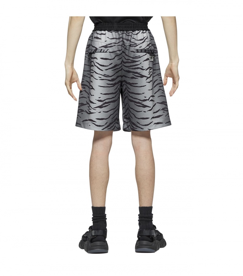 White / Black Onitsuka Tiger Shorts | 29153-JIQX