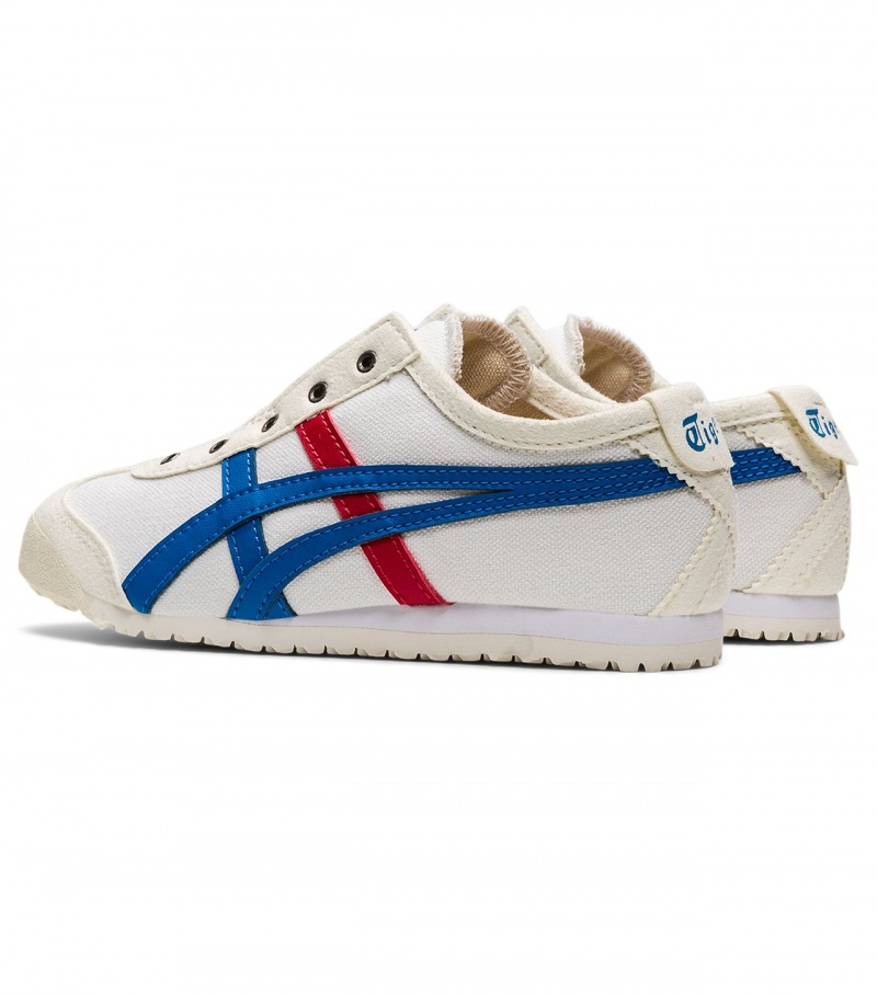 White / Blue Onitsuka Tiger Mexico 66 Slip-On | 50913-TVOS