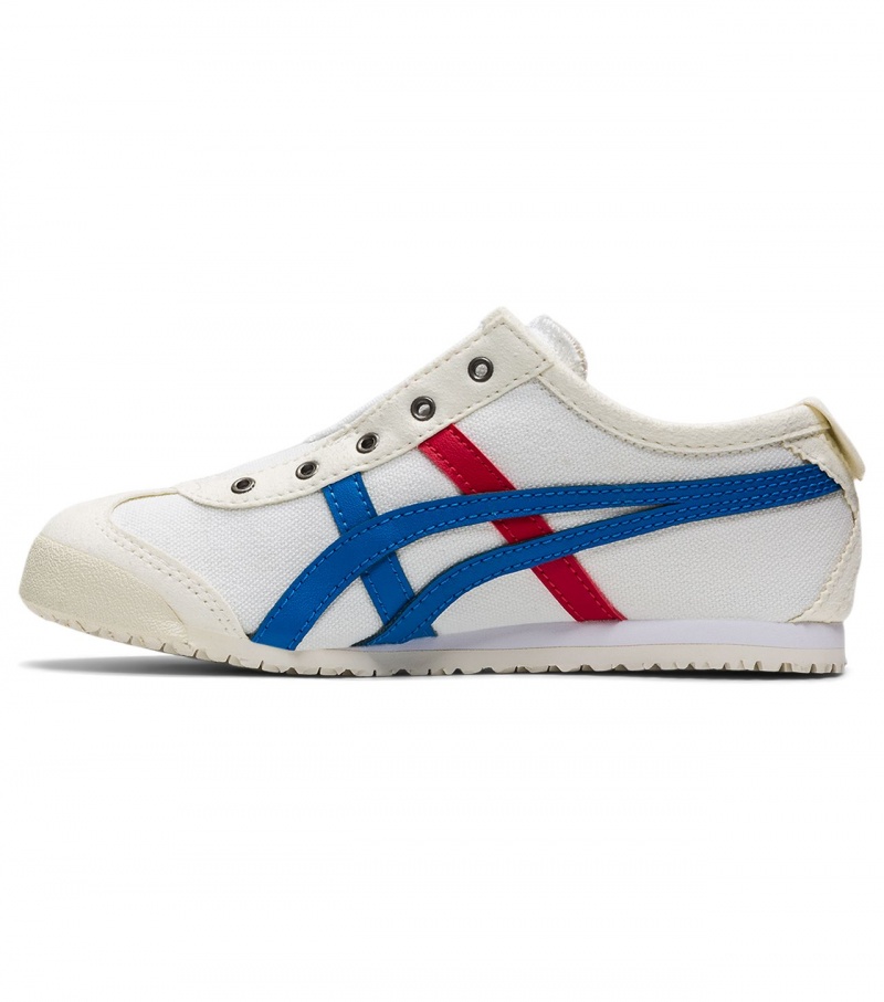 White / Blue Onitsuka Tiger Mexico 66 Slip-On | 50913-TVOS