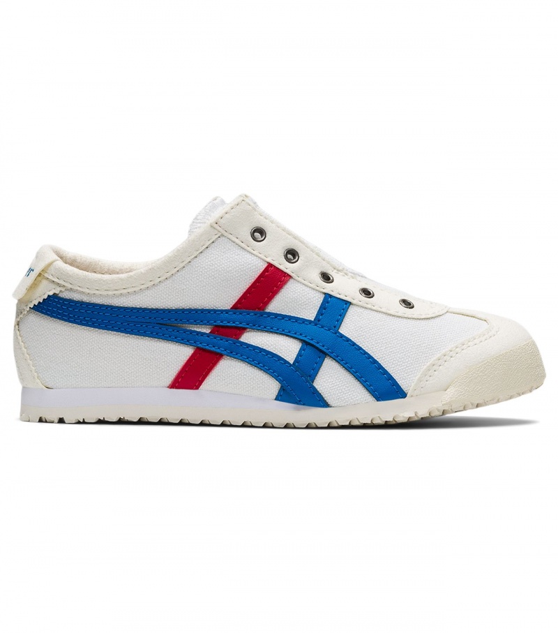 White / Blue Onitsuka Tiger Mexico 66 Slip-On | 50913-TVOS