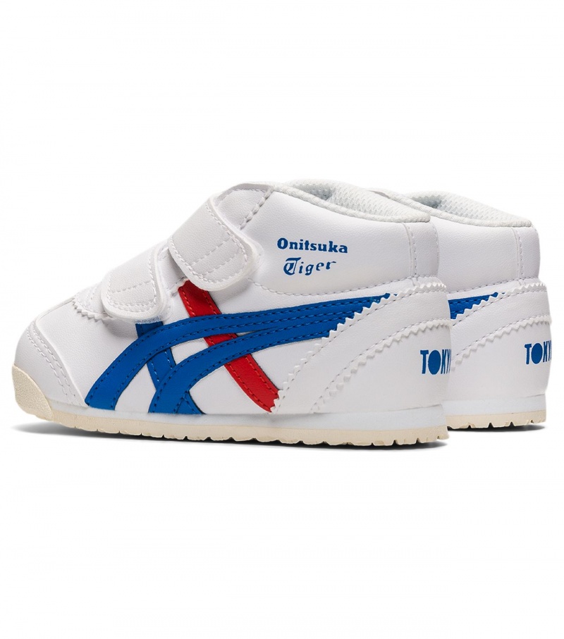 White / Blue Onitsuka Tiger Mexico Mid Runner | 83019-OBEG