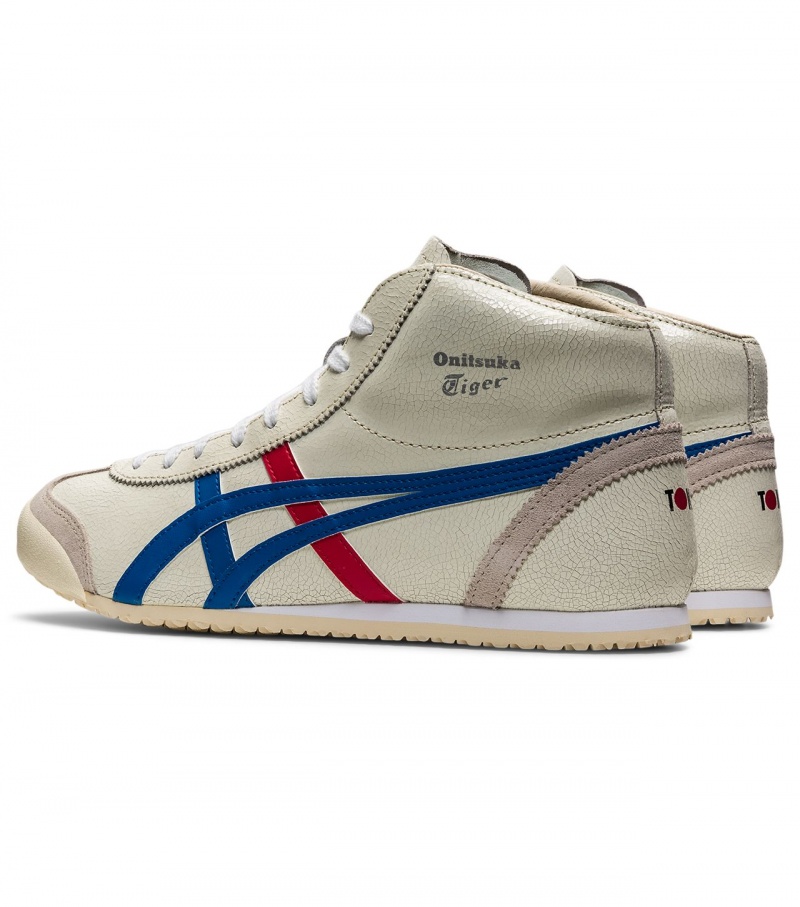 White / Blue Onitsuka Tiger Mexico Mid Runner | 39241-KRGZ