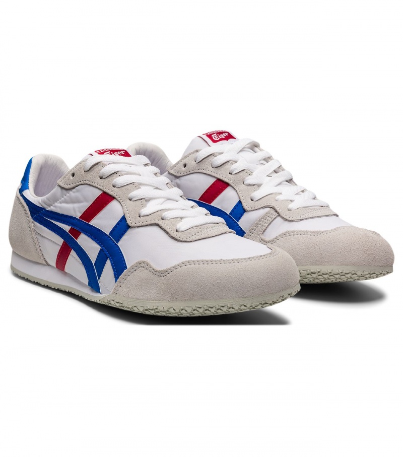 White / Blue Onitsuka Tiger Serrano | 23857-NAEX