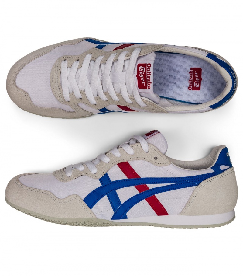 White / Blue Onitsuka Tiger Serrano | 23857-NAEX