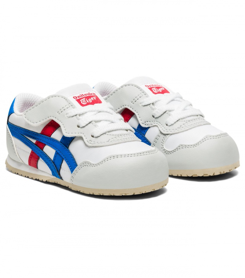 White / Blue Onitsuka Tiger Serrano | 90471-QWBG