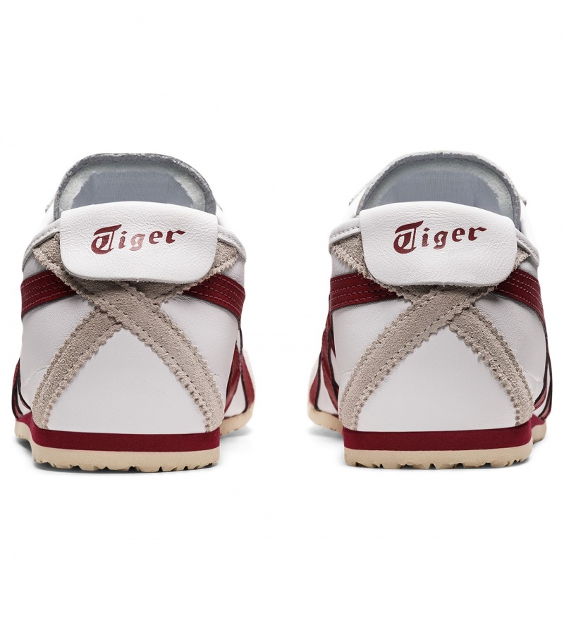 White / Burgundy Onitsuka Tiger Mexico 66 | 54317-QMWX