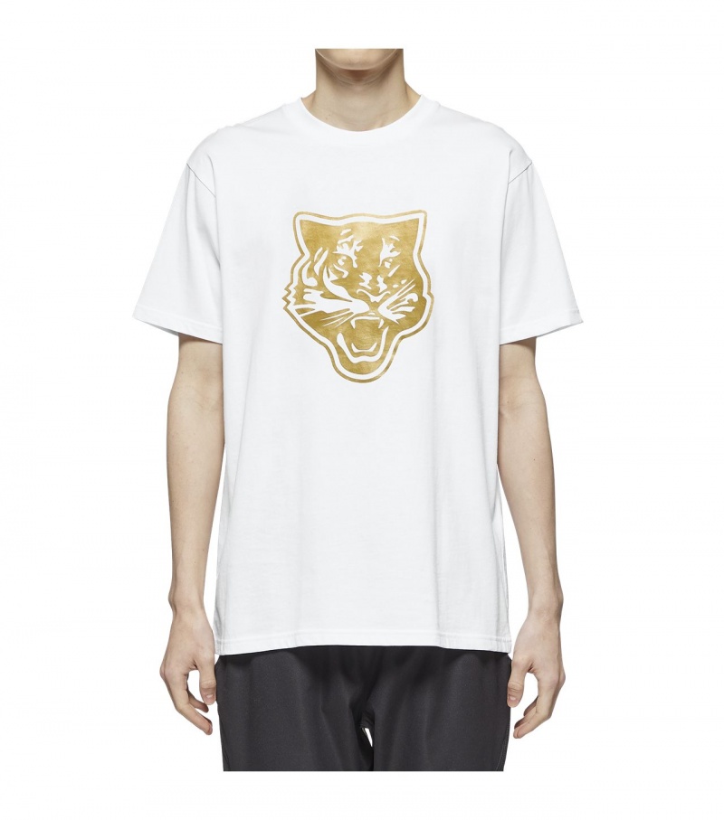 White / Gold Onitsuka Tiger Logo Graphic T | 75463-BPUJ