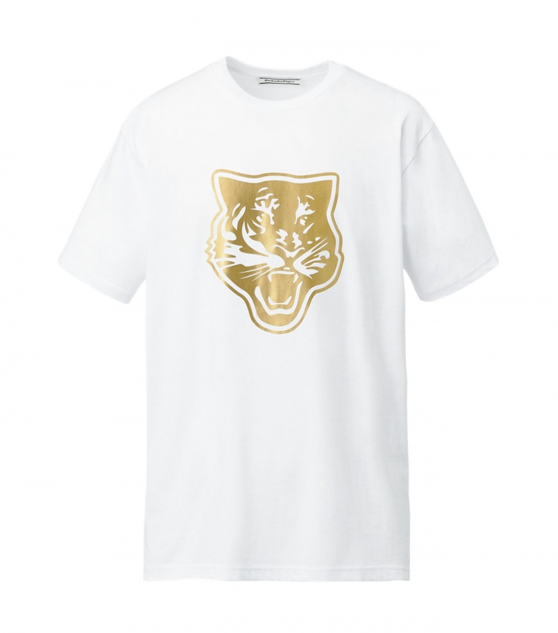 White / Gold Onitsuka Tiger Logo Graphic T | 75463-BPUJ