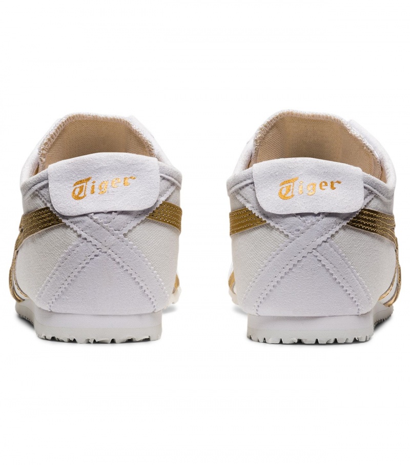 White / Gold Onitsuka Tiger Mexico 66 Slip-On | 92703-JCXW