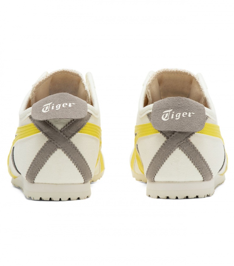 White / Orange Yellow Onitsuka Tiger Mexico 66 Slip-On | 15490-DPNT