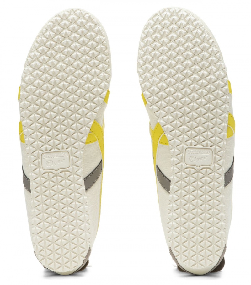 White / Orange Yellow Onitsuka Tiger Mexico 66 Slip-On | 65079-YMTV