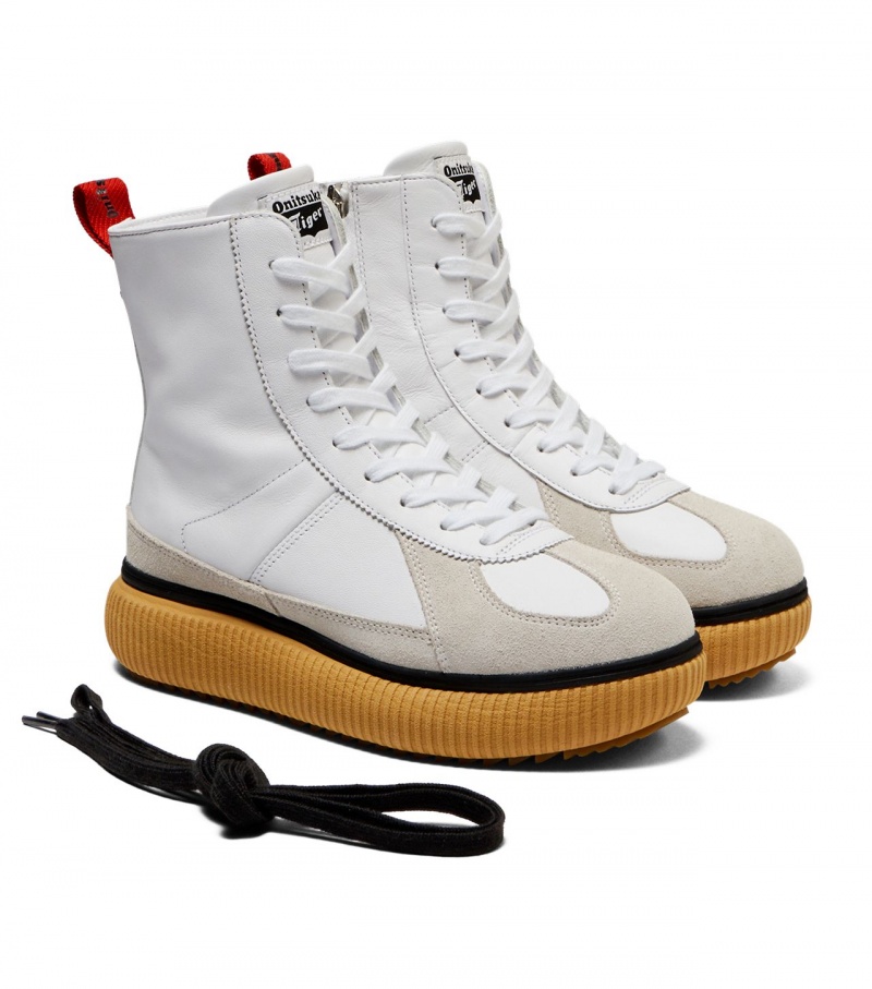 White / Red Onitsuka Tiger Delecity Boot | 21095-RGFS