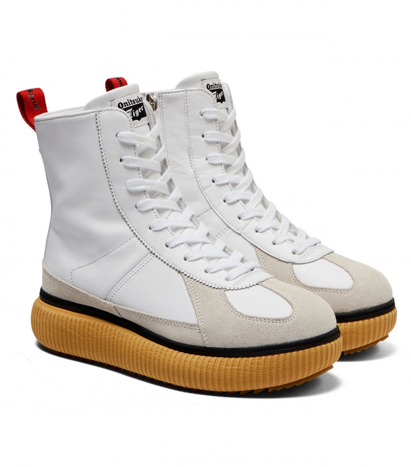 White / Red Onitsuka Tiger Delecity Boot | 21095-RGFS