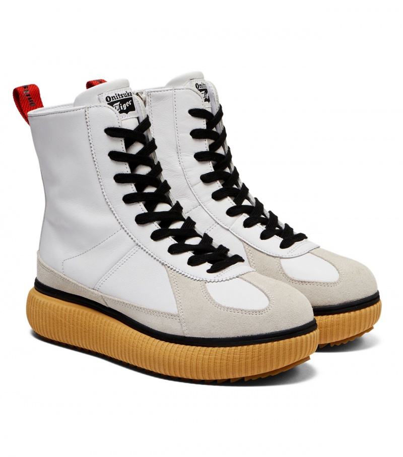 White / Red Onitsuka Tiger Delecity Boot | 21095-RGFS