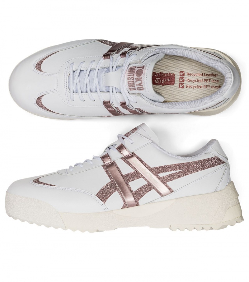 White / Rose Gold Onitsuka Tiger Delegation Ex | 58670-LBOU