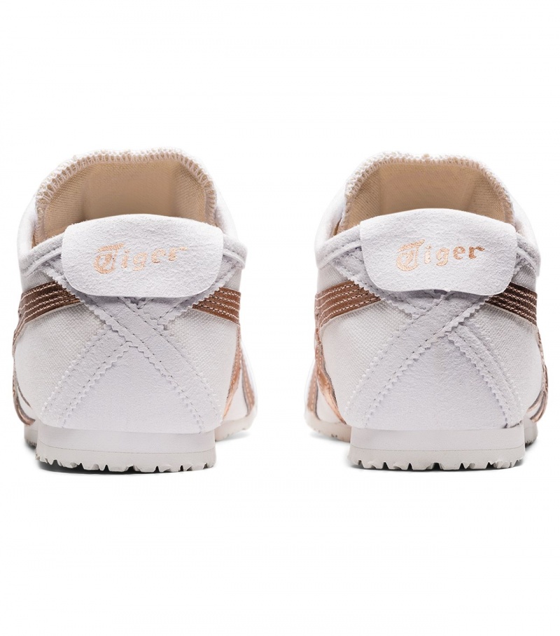 White / Rose Gold Onitsuka Tiger Mexico 66 Slip-On | 89421-DOTA