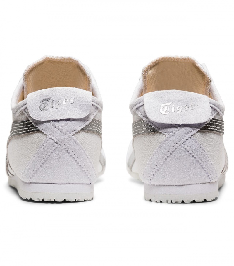 White / Silver Onitsuka Tiger Mexico 66 Slip-On | 57831-GCBJ